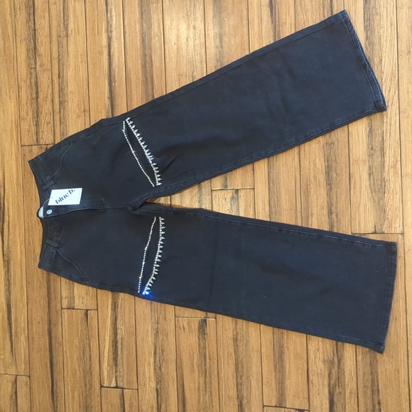 Size medium high waisted black denim jeans - Picture 1 of 5